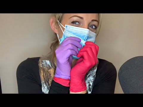 ASMR DOUBLE LATEX | DOUBLE MASK | DOUBLE PLASTIC APRON | NO TAlKING