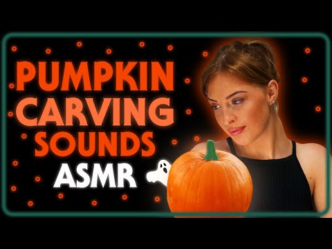 [ASMR] Pumpkin Carving / How to carve a pumpkin? / Carving my pumpkin / Pumpkin sounds !!!