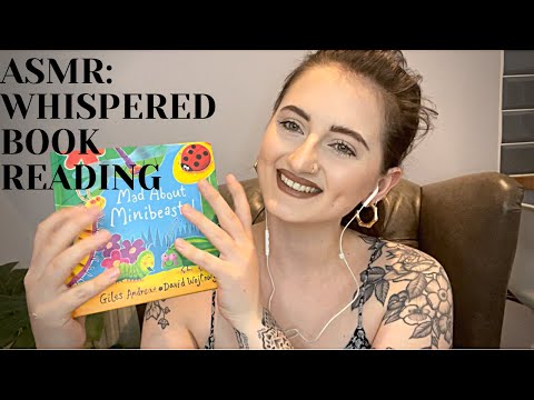 ASMR: WHISPERED BOOK READING || MAD ABOUT MINIBEASTS BY GILES ANDREAE || ENGLISH ACCENT