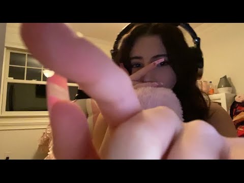 ASMR Plucking your negative energy! Clicky sensitive whispers and hand movements!