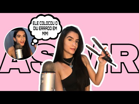 [ASMR] FAZENDO CHAPINHA NO MEU CABELO - CONTEI TUDO SOBRE MEU DIU 🫡