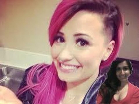 Disney Singer Demi Lovato Shaves Off Her Pink Side Of Her Head - Video Review