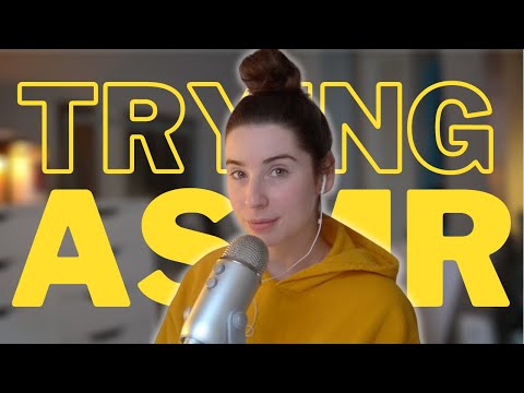 I TRIED ASMR 🎙 Soft Whispering, Tapping, Gum Chewing, Crinkling