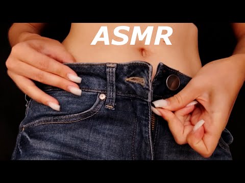 ASMR Jeans Zipper Sounds / Scratching Fabric Sounds