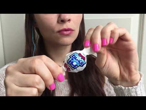 ASMR iCE BREAKER LOLLiPOP no talking CLEAR MYSTERY FLAVOR satisfying sunny sounds mouth tingles no