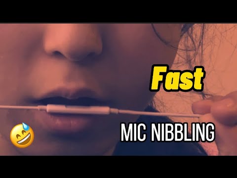 Asmr mic nibbling for 2 minutes |Loud mic nibbling | mouth sounds
