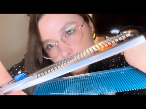 asmr measuring, cutting, drawing, and makeup roleplay | experimenting on you 🔬🧪👩‍🔬