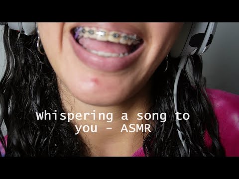 ASMR Whispering lyrics of a song to you! (English & Spanish)