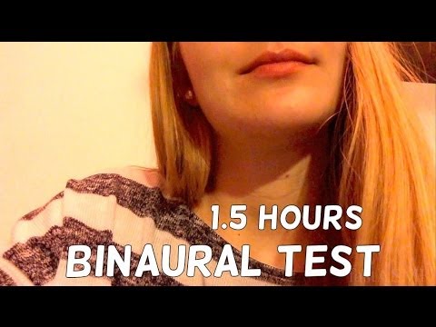 ASMR ♥ 3D/Binaural Mic Test Video (long!)