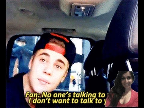 Justin Bieber Fan Says Very Rude Words To Justin Bieber While He Was In A Black Truck - Video Review