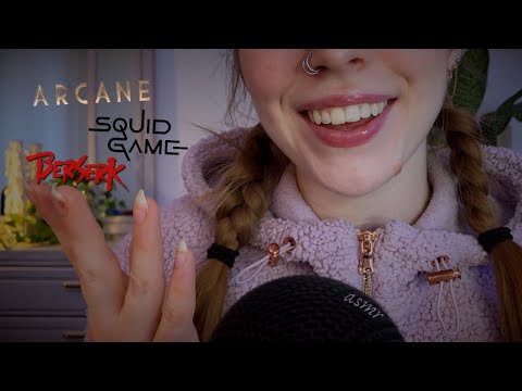 ASMR • Whisper Ramble~ What I’ve Been Watching/ Fave Shows this Year (Squid Game, Berserk, & Arcane)