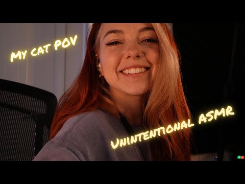 POV You're my cat hanging out in my office while I work [Unintentional ASMR]