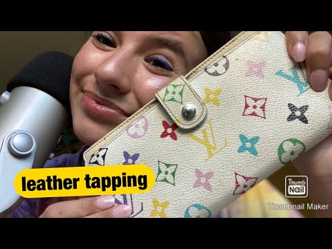 [ASMR] LEATHER TAPPING