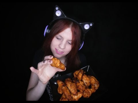 ASMR | Crispy Hot Chicken Wings (No Talking) | Eating Sounds