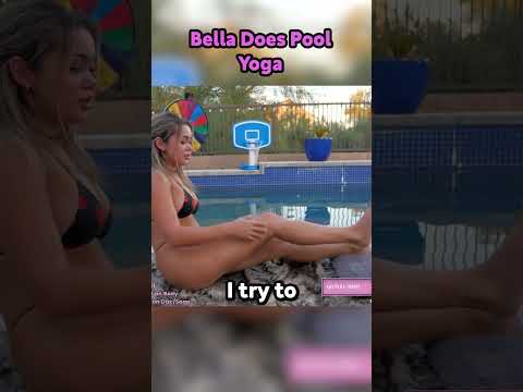 Bella Does Pool Yoga #shorts