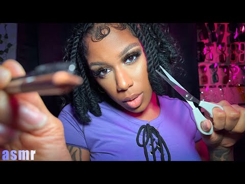 ASMR | Doing Your Eyebrows Like Mine w/ w/ Spoolie Nibbling (Roleplay)