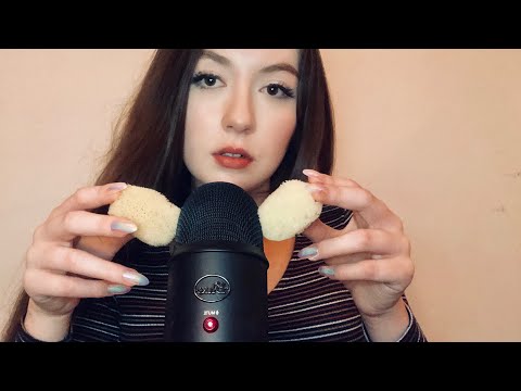 ASMR cleaning your ears [No Talking] (sponges, water, shaving cream)