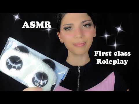 ASMR TINGLY Roleplay Flight Attendant Comforts you to SLEEP Face & Scalp Massage with Latex Gloves