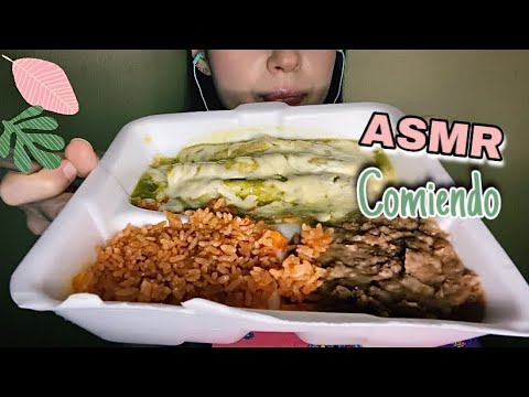 ASMR Comiendo Enchiladas Suizas y Platicando | ASMR Mukbang | ASMR Eating