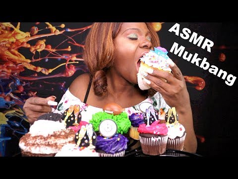 Cup Cake Mukbang ASMR Eating Sounds | Tingling Triggers