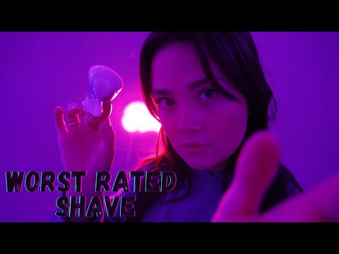 ASMR WORST RATED SHAVE FOR MEN Roleplay! Shaving Cream Sounds, Rude Personal Attention