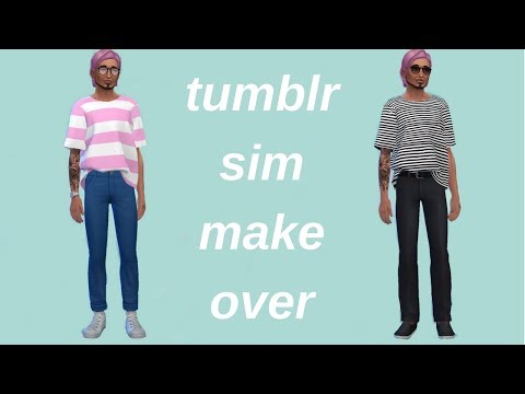 ✧LET'S PLAY SIMS 4! ✧TUMBLR MALE SIM AND HOUSE MAKEOVER