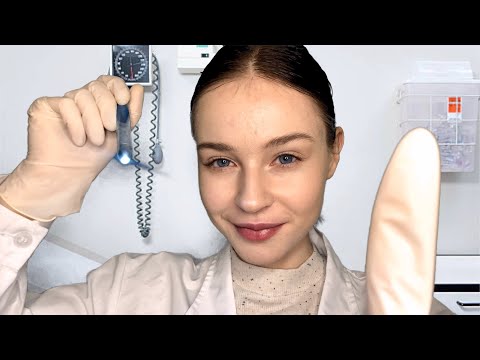 ASMR Most Relaxing Cranial Nerve Exam Roleplay👩‍⚕️ | Face Exam, Eye Test, Cognitive Tasks, Typing
