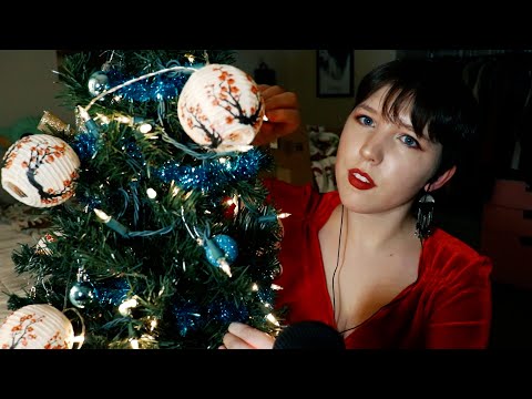 Christmas ASMR! (Tapping decorations, Wrapping a Present)