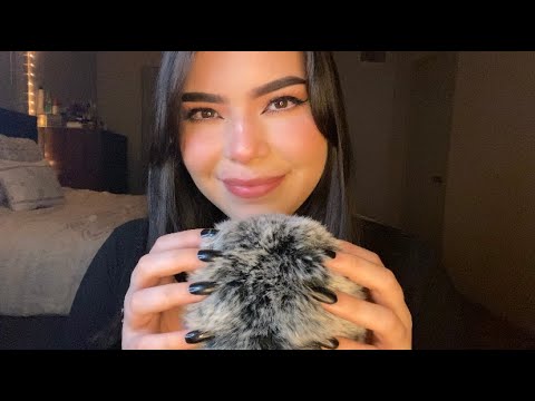 ASMR Fluffy Mic Scratching With Long Nails