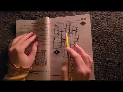 ASMR | Let's Play Sudoku! (Whispered Counting)
