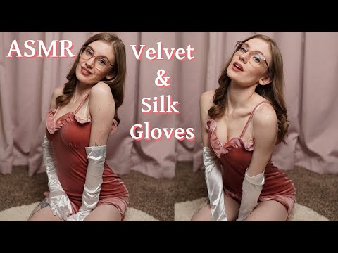 ASMR Gloves on Velvet ~ Calming Fabric Rubbing & Scratching