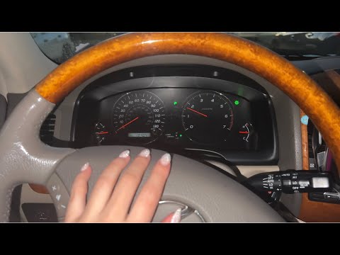 ASMR Car Revving and Tapping & leather sounds