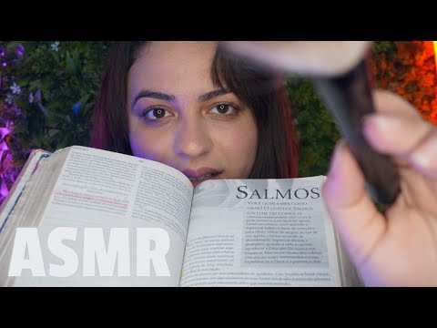 ASMR com chuva: Leitura semi inaudível da Bíblia para dormir (melhores Salmos)