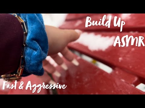 Fast & Aggressive Build Up ASMR In The Snow Close Up