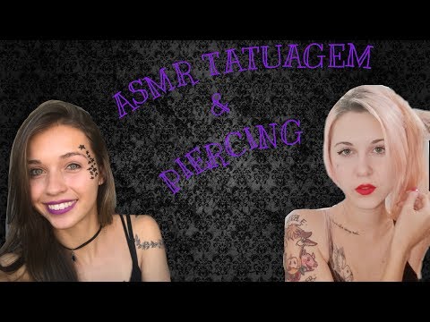 ASMR 💀 Tatuagem e Piercing 💀 Com AndressASMR