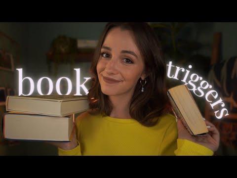 ASMR | RELAXING Book Triggers & Reviews 📚 (tapping, tracing, ear to ear whispers)