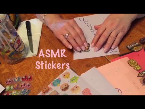 ASMR Stickers request/Tape sounds/Plastic crinkles (No talking)