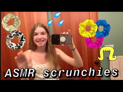 ASMR cleaning scrunchies + surprise😁