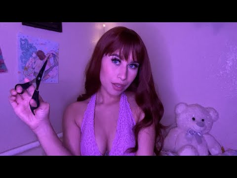 Your Girlfriend Washes & Trims Your Hair 💘 ASMR Gf Role Play