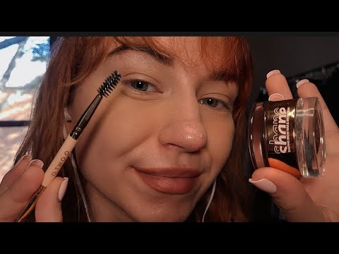 Let's do my makeup Asmr 😍😘 (Brush stroking, face cream sounds)