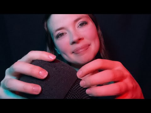 ASMR Mic Scratching With Rambling Soft Spoken Words and Whispers