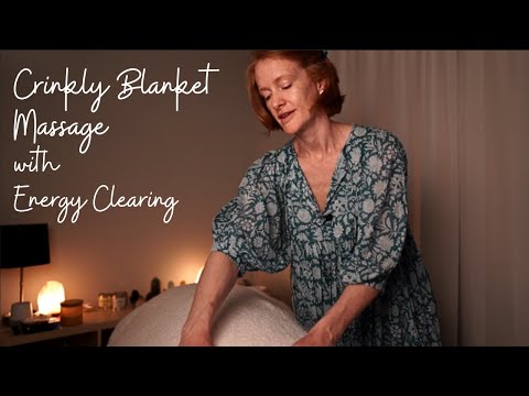 ASMR Cozy Full Body Massage with Scalp Massage & Energy Clearing | crinkly blanket & layered sounds