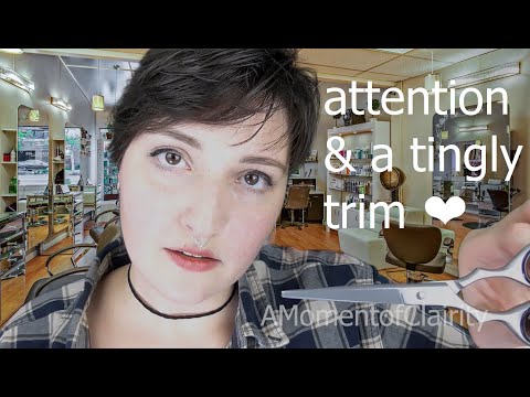 [ASMR] A Trim and Personal Attention for you | Tingly Hair Salon Roleplay