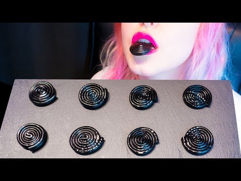 ASMR: Super Chewy Licorice Rolls | Italian Licorice ~ Relaxing Eating [No Talking|V] 😻