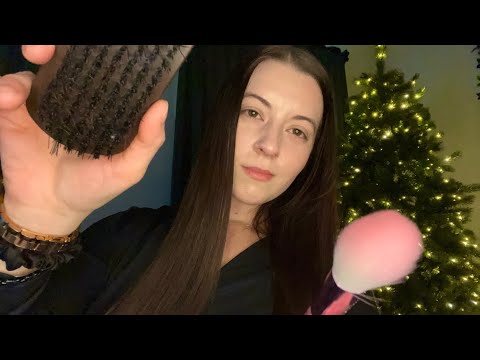 ASMR Hair and Skincare Treatment After the Christmas Party (realistic sounds)
