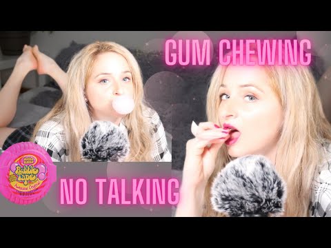 [ASMR]👅Gum Chewing and Mouth Sounds👄- No Talking (Bubble Popping, Lip Smacking, Delay)