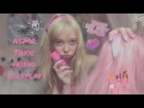 ASMR toxic friend✨ fixes your hair