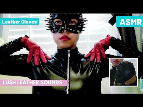 ASMR| 🧤Leather Friday🧤 No Talking Leather Glove Sounds Tapping Wearing Faux Leather Suit