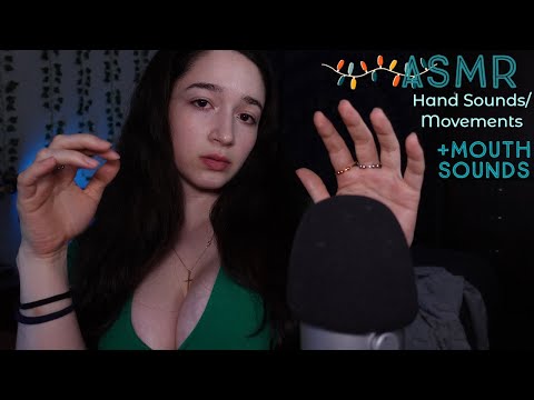ASMR | Fast and Aggressive Hand Sounds/Movements  (with Rings)+Mouth Sounds
