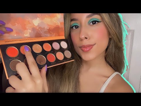 ASMR Getting You Ready With ONLY Orange Color Products/Triggers 🧡